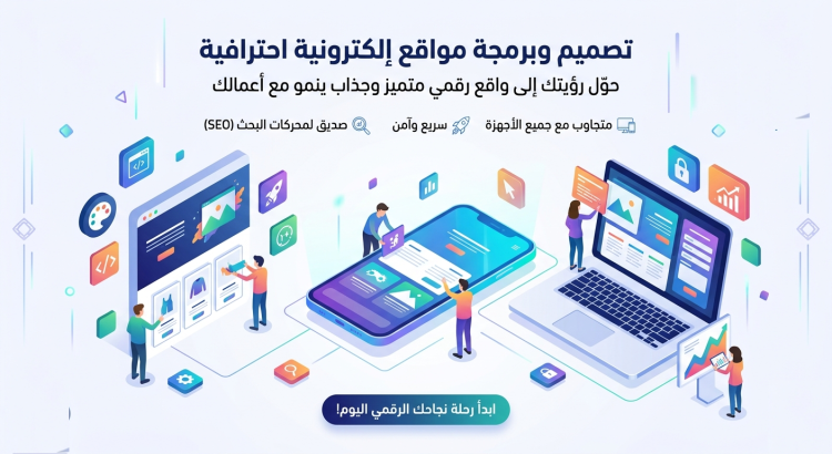 حوّل رؤيتك إلى واقع رقمي: تصميم مواقع احترافية تنمو مع أعمالك