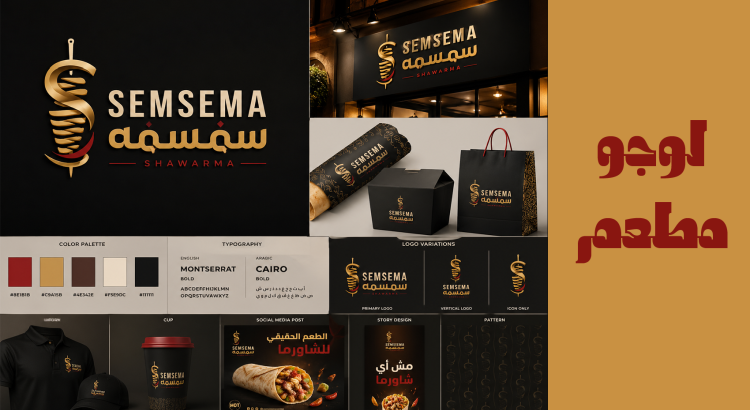 تصميم شعار وهوية بصرية كاملة وجذابة