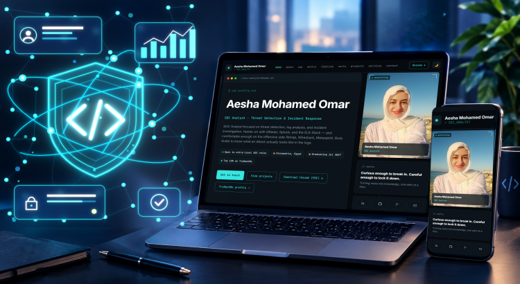 تصميم Portfolio احترافي يبرز مهاراتك وأعمالك