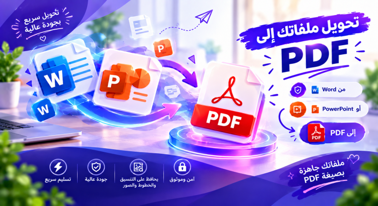 تحويل وتنسيق ملفات Word وPowerPoint إلى PDF